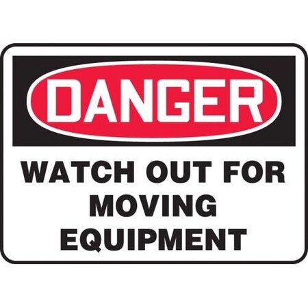 OSHA DANGER SAFETY SIGN WATCH OUT MEQD101VP
